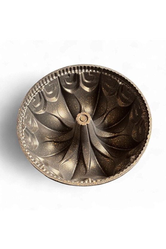 Lotus Desenli Döküm Kek Kalıbı – 23,5 cm x 10 cm | Yapışmaz Yüzeyli