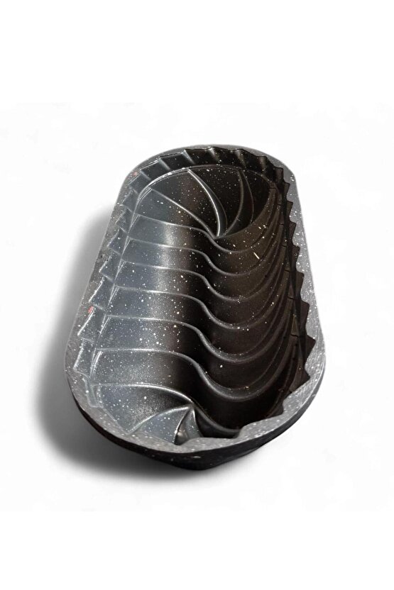 Granit Desenli Döküm Baton Kek Kalıbı – 32,5 cm x 6,5 cm | Dalga Desenli Baton Kek ve Tatlı Kalıbı