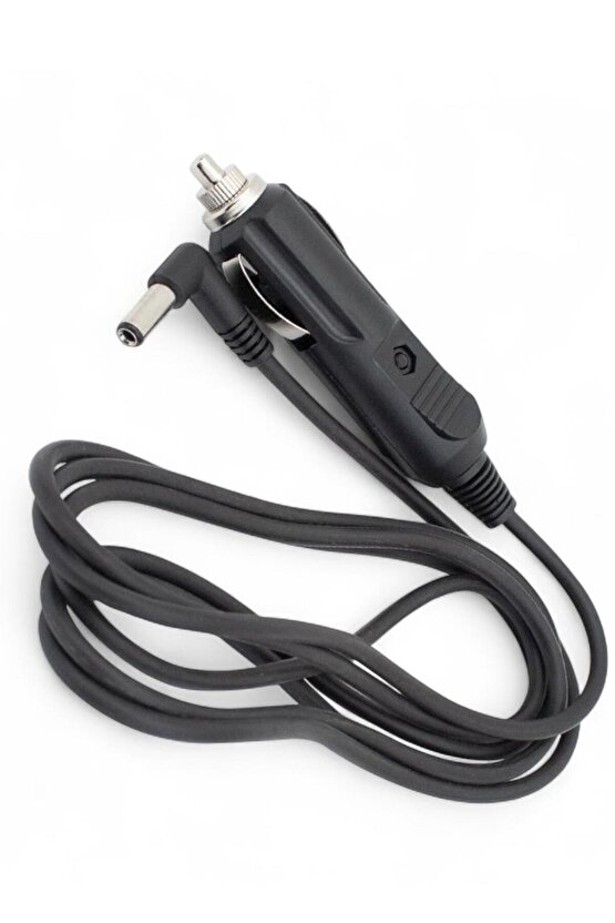 5.5x2.5mm L Uçlu 1.8m Araç Çakmak Girişli Güç Kablosu – Oto Adaptör Kablosu