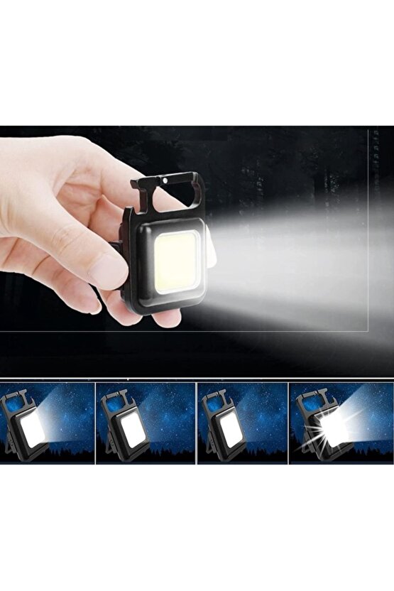 Şarj Edilebilir Mıknatıslı Çok Amaçlı Pratik Kamp ve Acil Durum Feneri NAPOLYON MİNİ COB LED