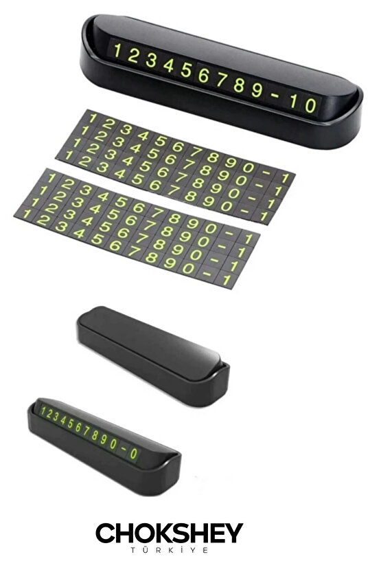 Torpido Üstü Fosforlu Neon Aç-Kapa Numaratör Araç Içi Park Telefon Numarası Araba Oto Cam Kartı