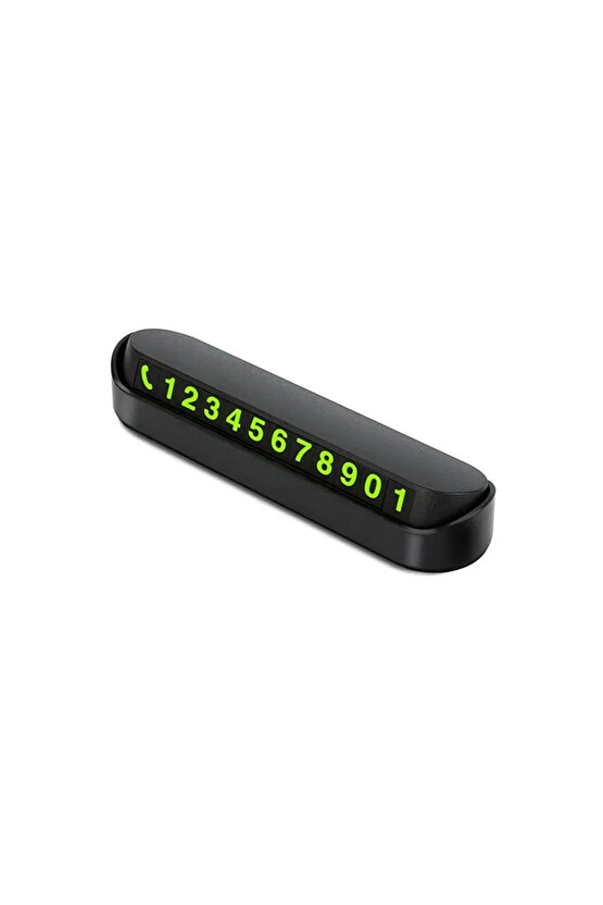Fosforlu Otomobil Park Numaratörü - Görünür Telefon Numarası Kartı