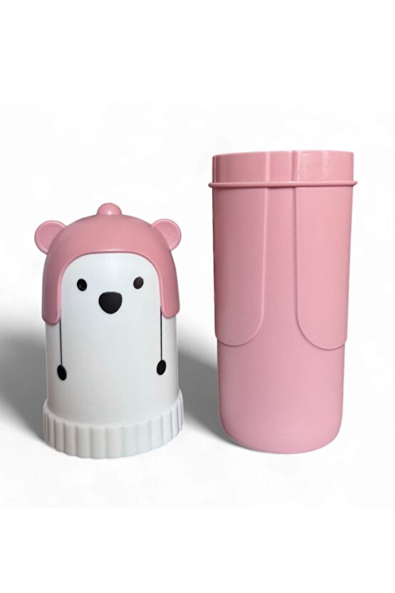 1 adet Sevimli Ayıcık Tasarımlı Diş Fırçalık Seyahat Kutusu 22 cm