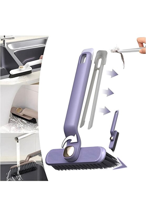 Cımbızlı ve Döner Başlıklı Çok Fonksiyonlu Derinlemesine Temizlik Fırçası