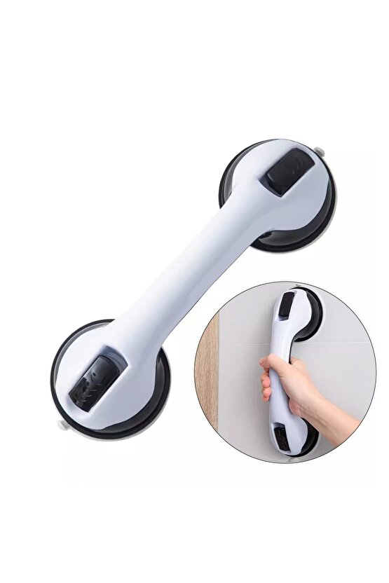 WİNTA- Sunup Sn-14661 Vantuzlu Banyo Tutacağı - Kayma Düşme Önleyici Kilitli Tutunma Barı