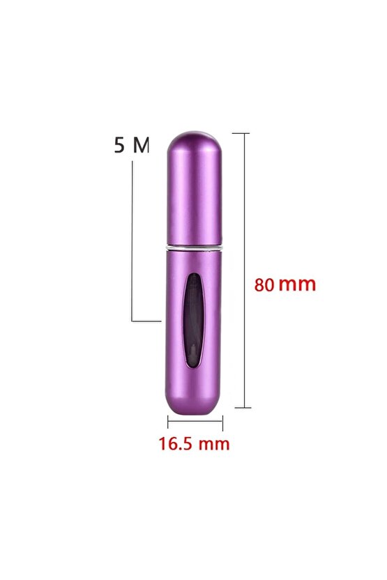 SN-14515 Pratik Doldurulabilir Mini Cep Parfüm Şişesi Alüminyum (5ML)