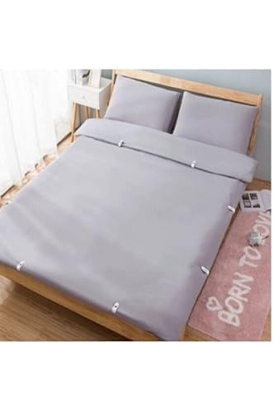 snShop 4 Adet Mandallı Yorgan Battaniye Sabitleme Klipsi Yorganınız Sabit Dursun Aleti Nevresim T