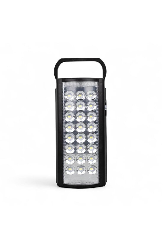 24 LED’li Şarjlı Işıldak (6V 4Ah Akülü) - Powerbank Özellikli, Telefon Şarj Edilebilir