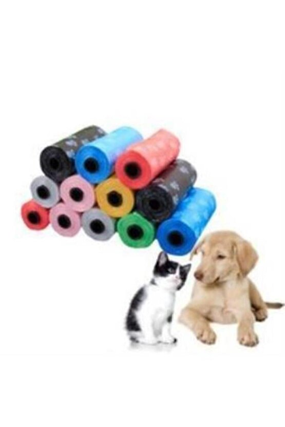 Köpek Kedi Kaka Poşeti 4lü Set Evcil Hayvan Temizliği