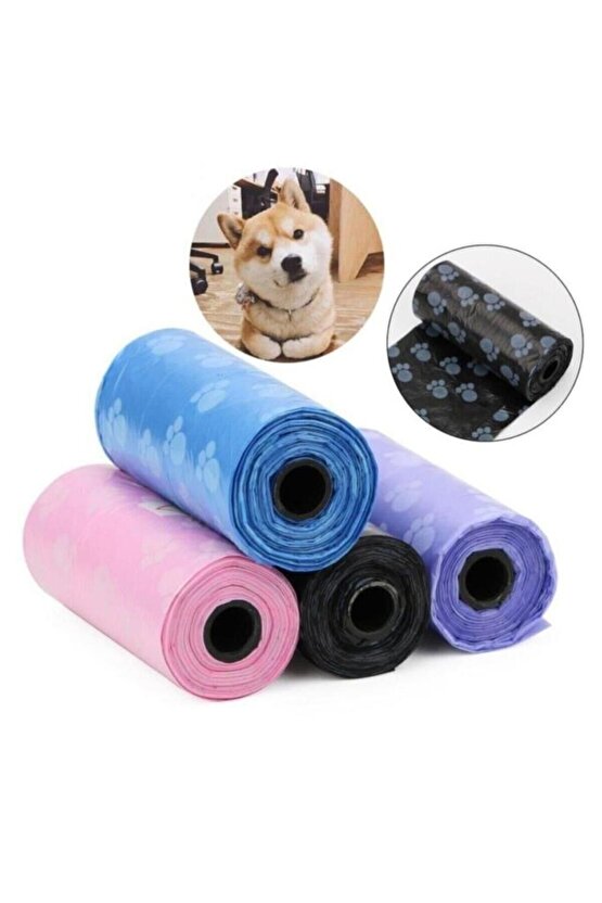 Köpek Kedi Kaka Poşeti 4lü Set Evcil Hayvan Temizliği