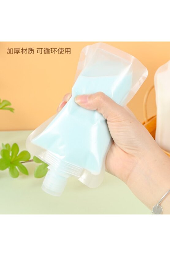 3 Adet 100ml Krem Şampuan Kabı Tekrar Kullanılabilir Set Seyahat Şişe Seti Seyehat Seti