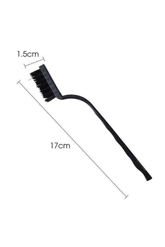 3 Parça Tel Fırça Detaylı Temizlik Seti Mutfak fırın davlumbaz yağ çıkarma lavabo köşe temizleyici