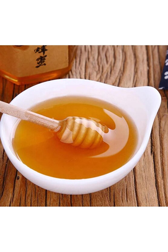 Bambu Bal Kaşığı Petek Model İkili Set