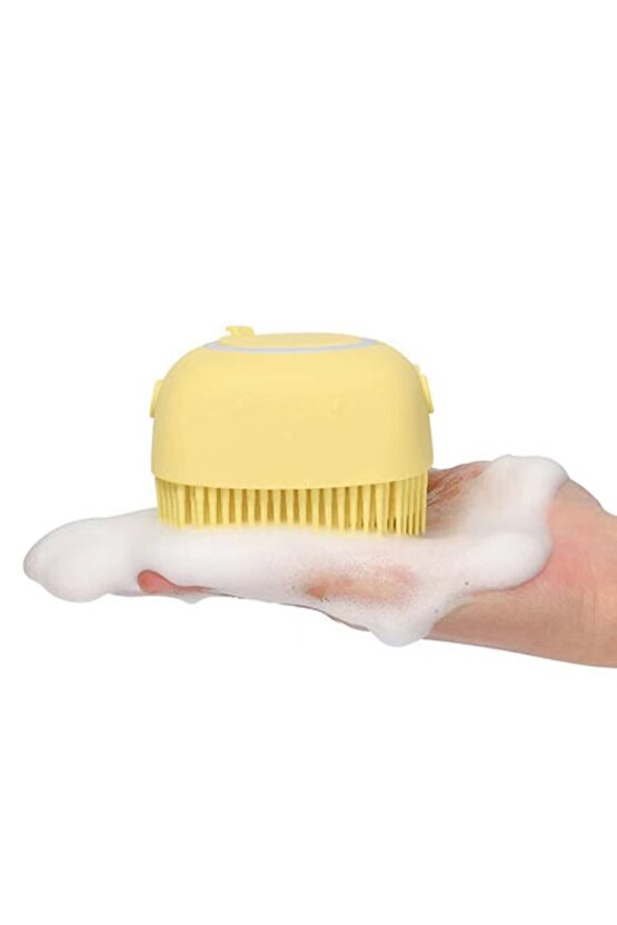 Kendiliğinden Şampuan Hazneli Kedi Köpek Yıkama Fırçası