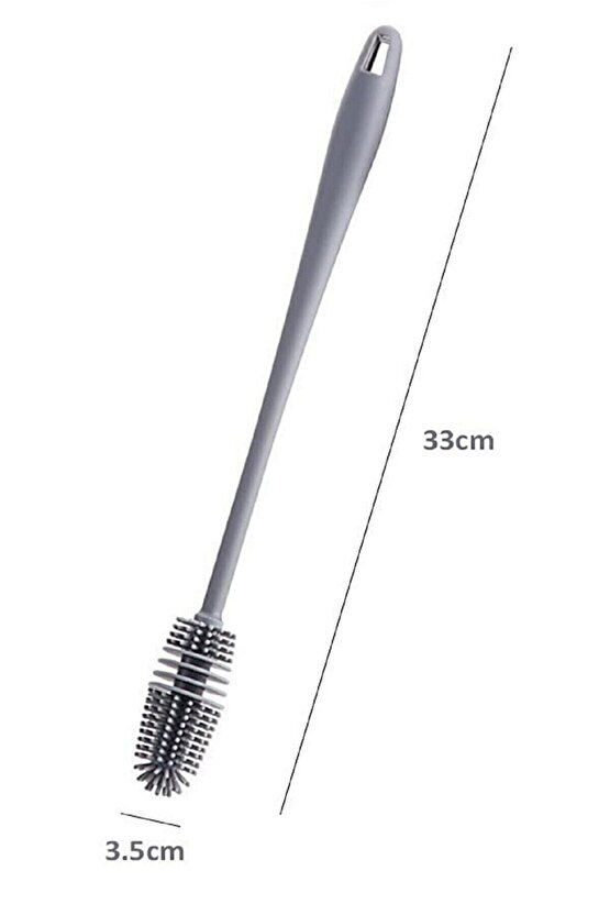 Silikon Bardak Tabak Cam Şişe Fincan Yıkama Fırçası Çok Fonksiyonlu Bulaşık Temizleme Fırçası
