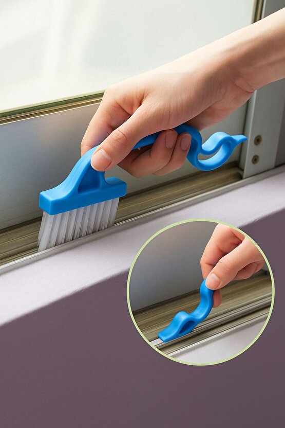 Pencere ve Kapı Ray Temizleme Fırçası – Pratik Dar Alan Temizlik Aparatı