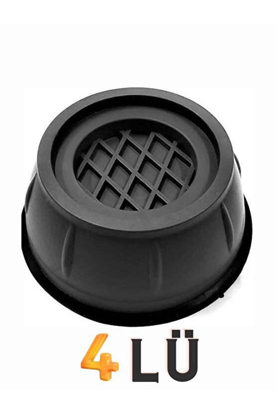 Gri Çamaşır Makinesi Titreşim Engelleyici Stoper 4 Lü Set