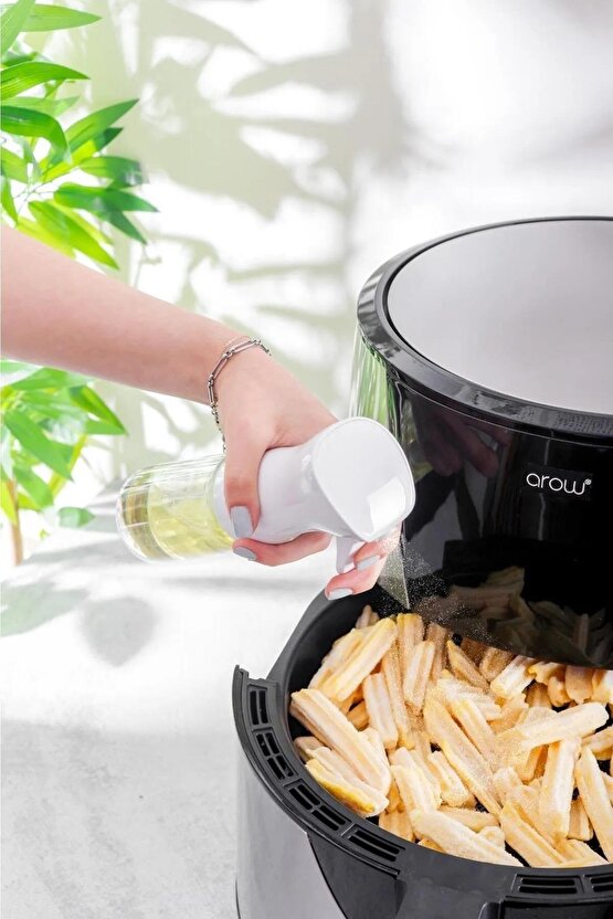 2 li Yağdanlık Sprey Air Fryer Cam Yağlık Mist Püskürtücü 225 ML 15717