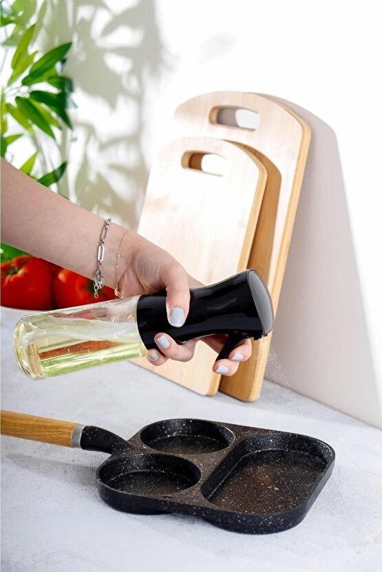2 li Yağdanlık Sprey Air Fryer Cam Yağlık Mist Püskürtücü 225 ML 15717