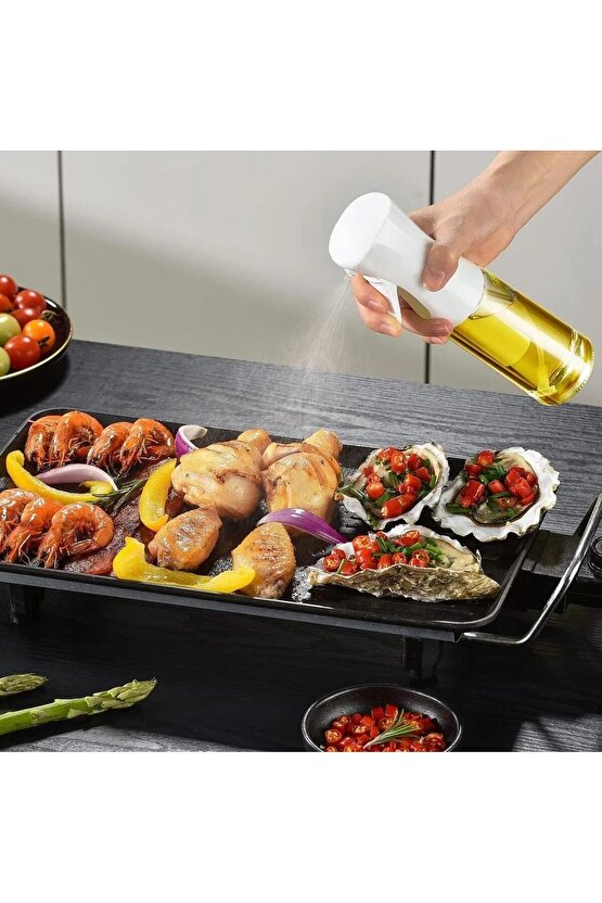 2 li Yağdanlık Sprey Air Fryer Cam Yağlık Mist Püskürtücü 225 ML 15717