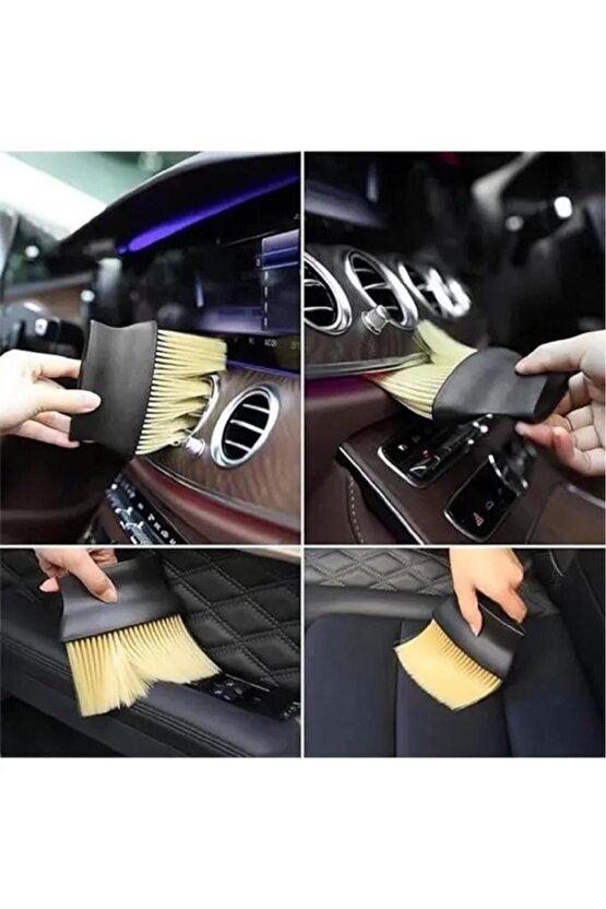 Araç İçi Çizmeyen Temizlik Fırçası Yumuşak Kıllı Oto Klima Panel Ekran Detay Toz Temizleme Fırçası