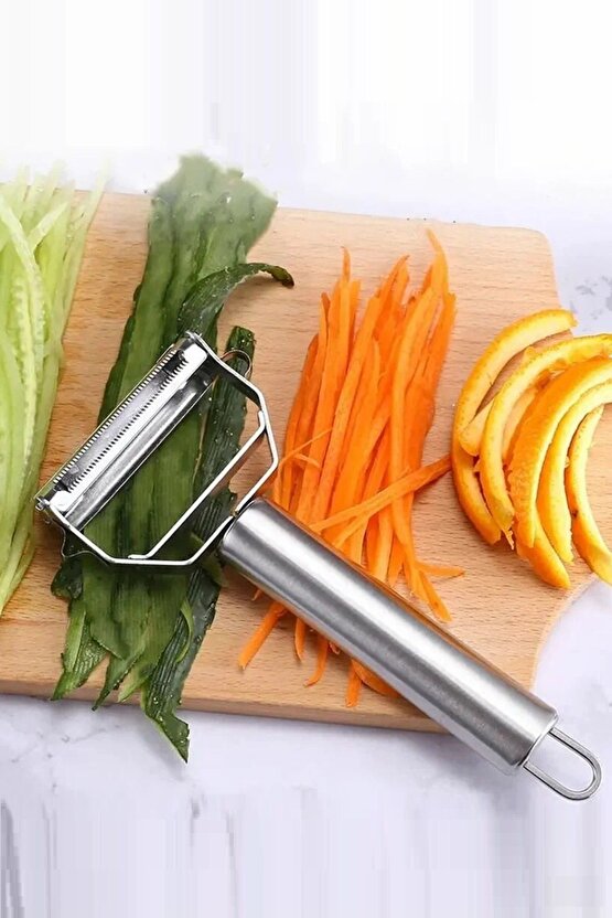 Çift Foksiyonlu Jülyen Meyve Sebze Soyacak Salatalık Havuç Elma Kabak Soyacağı