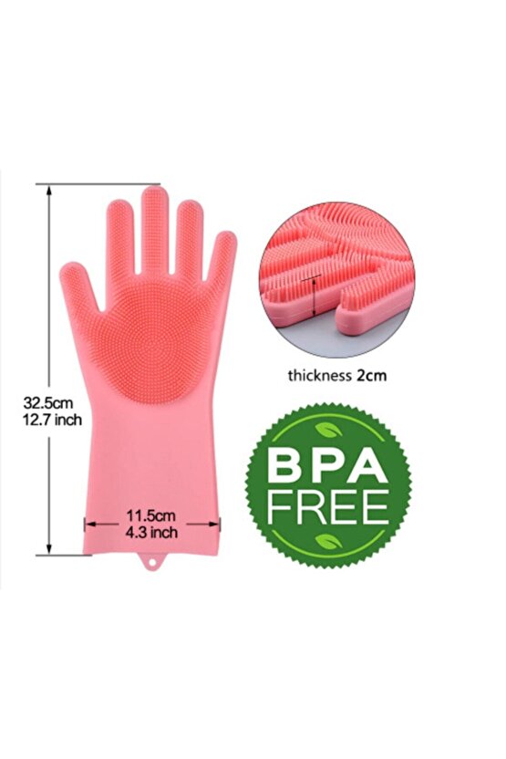 Sihirli Eldiven Çok Amaçlı Isıya Dayanıklı Silikon Bulaşık Banyo