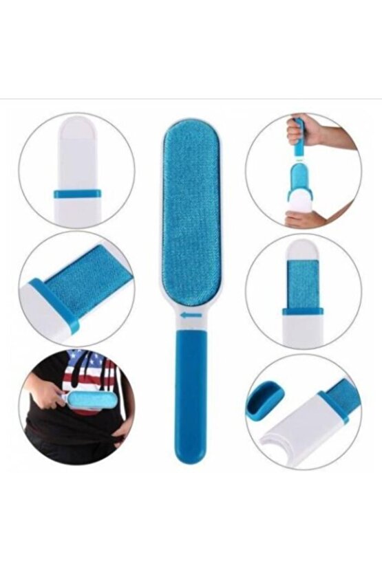 Fural Store Tüy Toz Temizleyici Fırça Seti 2li Mavi Kutulu