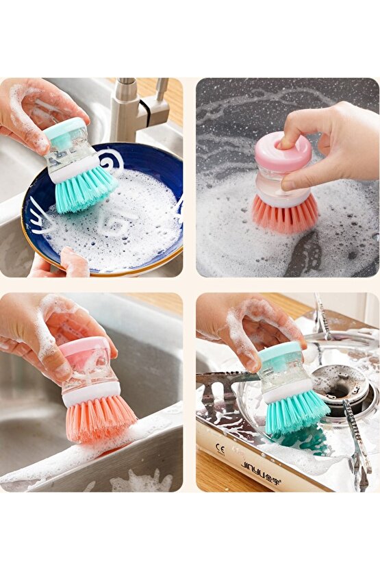 Deterjan Hazneli Bulaşık Yıkama Fırçası