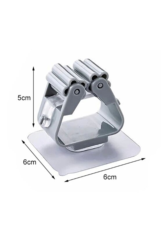 SVRM Yapışkanlı Pratik Mop Tutucu 4 Adet Beyaz
