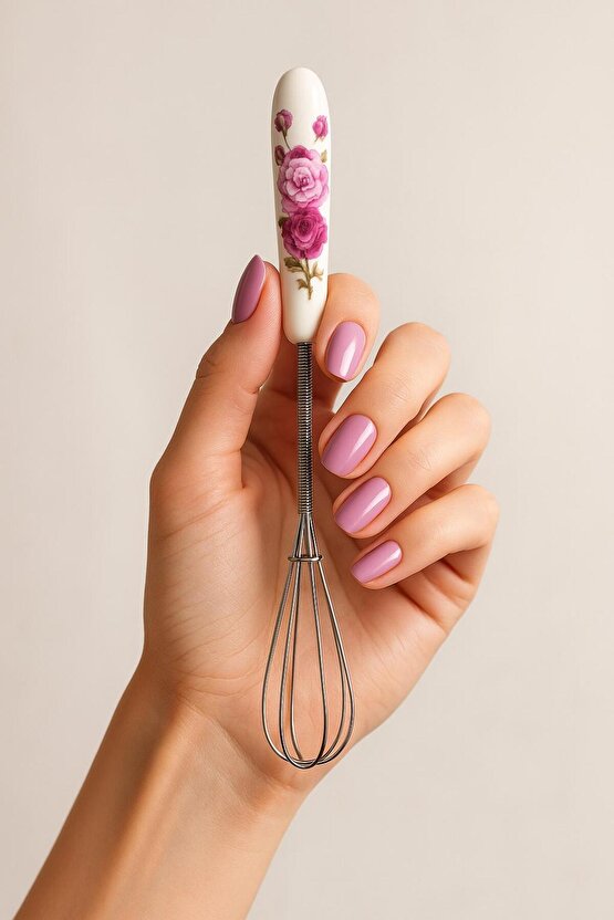 Porselen Saplı Mini Çırpıcı Paslanmaz Çelik Tel Çırpma Aleti