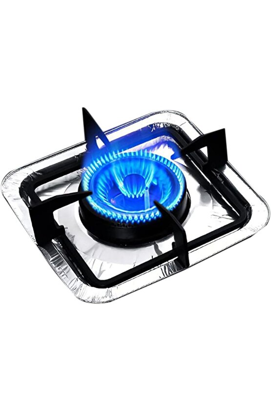 Ocak Üstü Leke Önleyici Yıkanabilir Isıya Dayanıklı Izgara Koruyucu Folyo 10 Adet