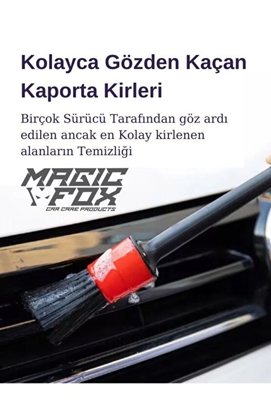 Detaylı Araba Temizlik Fırçası  Seti