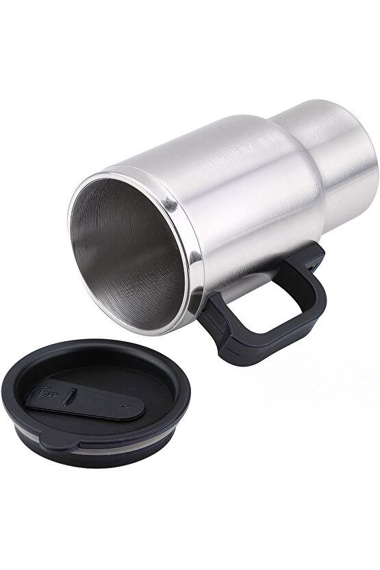 Oto Araç Içi Su Isıtıcı Kahve Makinası Kupa Tip Mug Termos Araç Çakmaklık Girişli Elektirikli Termos