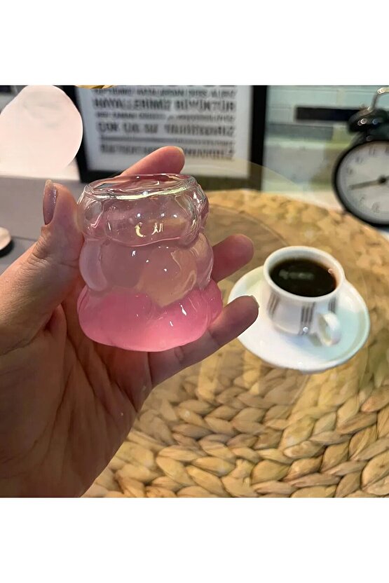 6lı Üzüm Bardak Seti, Bubble Bardak, Bulut Bardak, Kahve Yanı Sunum Bardağı