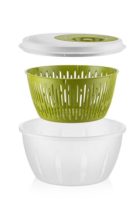 Pratik 4.5 LT Bpa Free Salata Kurutucu | Manuel Sebze ve Meyve Kurutucu