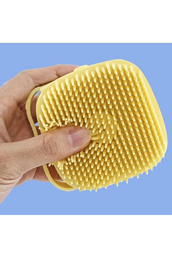 Kedi Köpek Şampuan Hazneli Yıkama Fırçası Kedi Köpek Yıkama Fırçası Masaj Tarağı