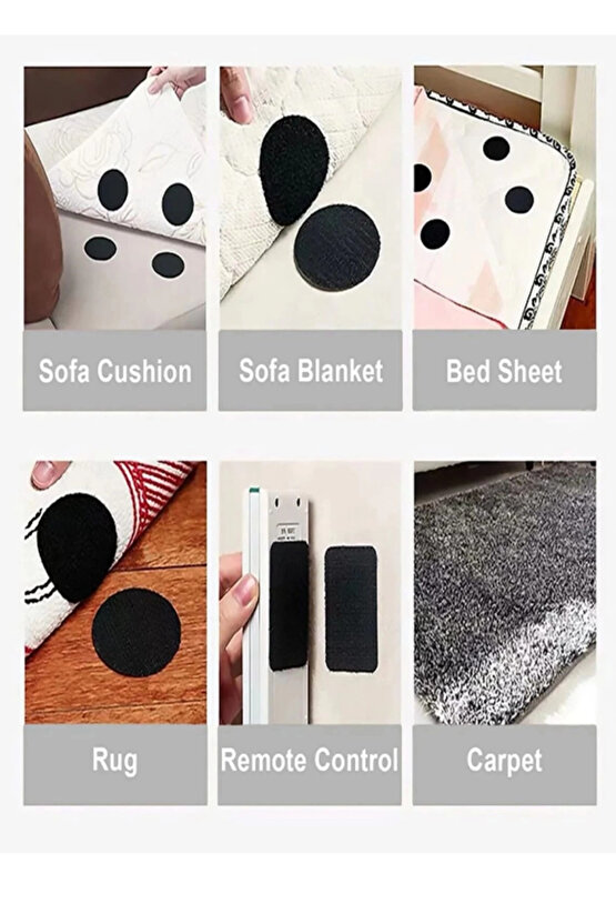 Premium Halı Kilim Sabitleyici Koltuk Kaydırmaz Kendinden Yapışkanlı Yıkanabilir 30 Adet Cırt Bant