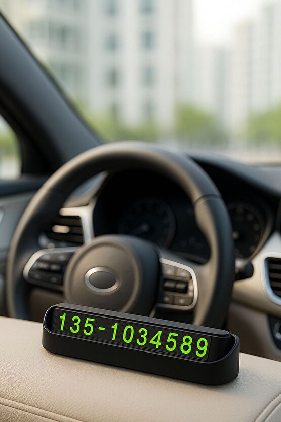 Araç İçi Geçici Telefon Numaratör – Park İletişim Göstergesi