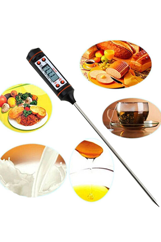 Sıvı Gıda Mutfak Termometresi Daldırma Tipi Tepeyüzbir 