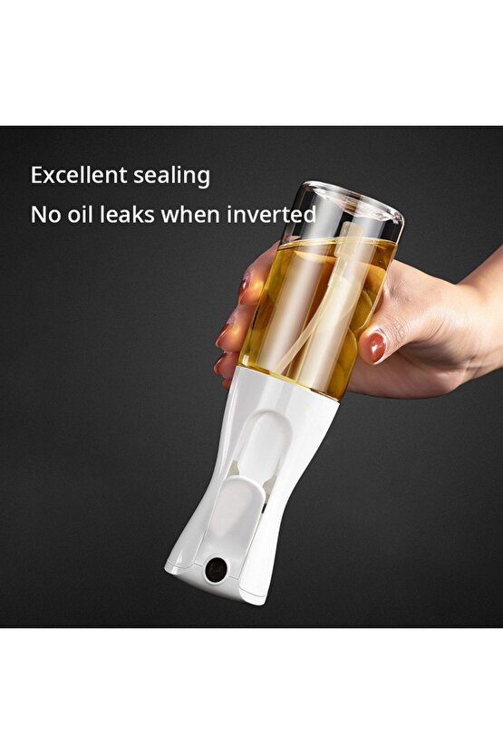 Sprey Yağdanlık Airfryer Için Yağdanlık Püskürtmeli Sprey Cam Şişe Zeytinyağı Sirke Püskürtücü 200Ml