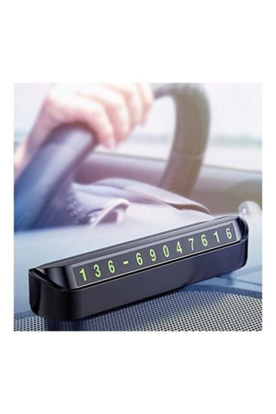 Araç Içi Lüx Fosforlu Kapanabilen Park Telefon Numaratörü Efn Store