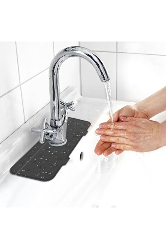 Silikon Musluk Matı Mutfak Banyo