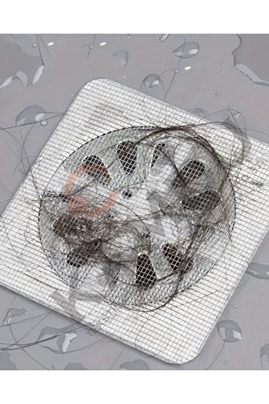 5 Adet 9x9 cm Yapışkanlı Lavabo Gider Süzgeci, Böcek Önleyici, Kıl Tüy Önceleyici, Lavabo Süzgeci
