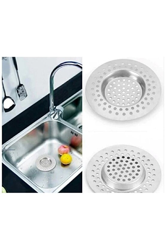 Metal 2li Lüx Iri Delikli Lavabo Süzgeci