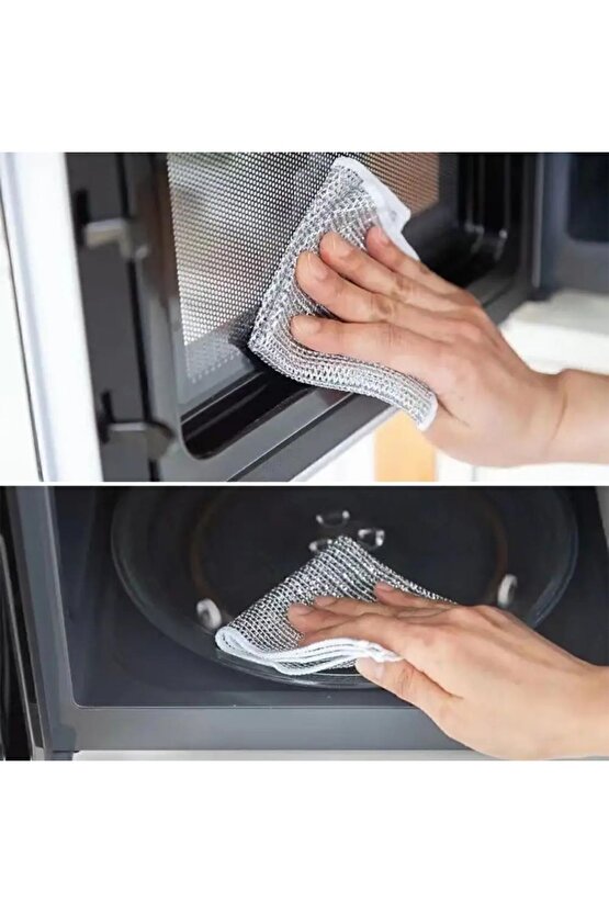 Main Shop 1 Adet Çok Fonksiyonlu Çizilmez Tel Bulaşık Bezi Çelik Tel Bulaşık Havlusu M-602