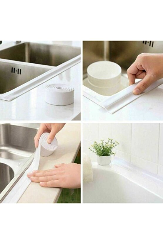 145 gr BEYAZ Su Sızdırmaz Lavabo Kenar Bandı (3.2m)