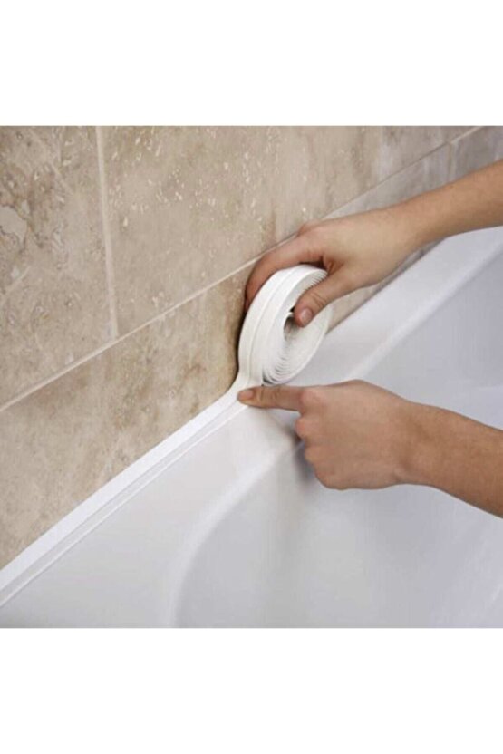 Su Sızdırmaz Bant Mutfak Banyo Lavabo Küvet Kenar Bandı Su Nem Geçirmez Bant 3.2 Metre
