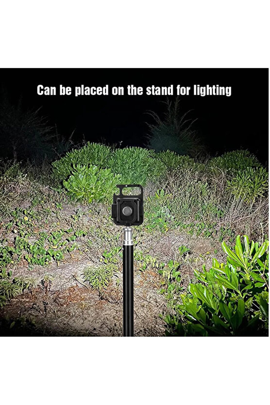 Ledli Mini Taşınabilir Usb Şarj Edilebilir 3 Fonksiyonlu Mıknatıslı Parlak Led Işık