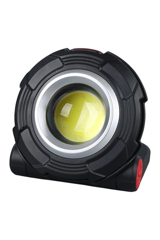 3w Cob Ledli Mıknatıslı Tek Modlu Fener Aaa Pille Çalışır 85x82x38mm (5047)